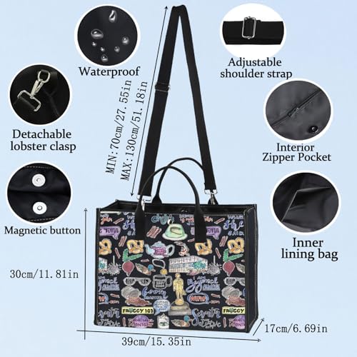 BWWKTOP Michael Tote Bag Michael And Dwight Fans Gifts Dwight Fans Adjustable Shoulder Bag2