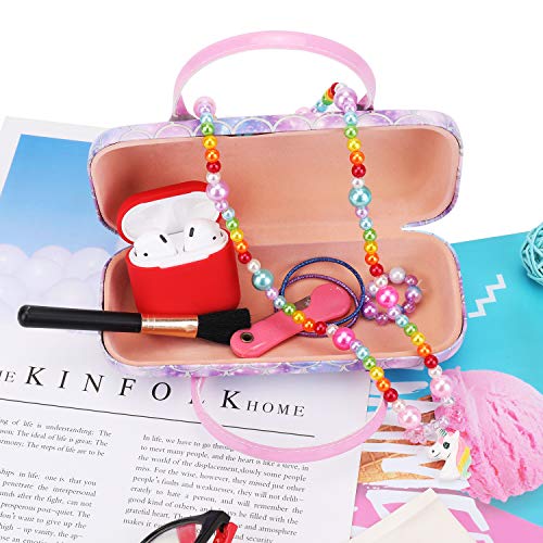 Hifot Brillenetui hardcase Mermaid, Meerjungfrau Sonnenbrillen hartschalen für Kinder Mädchen Junge
