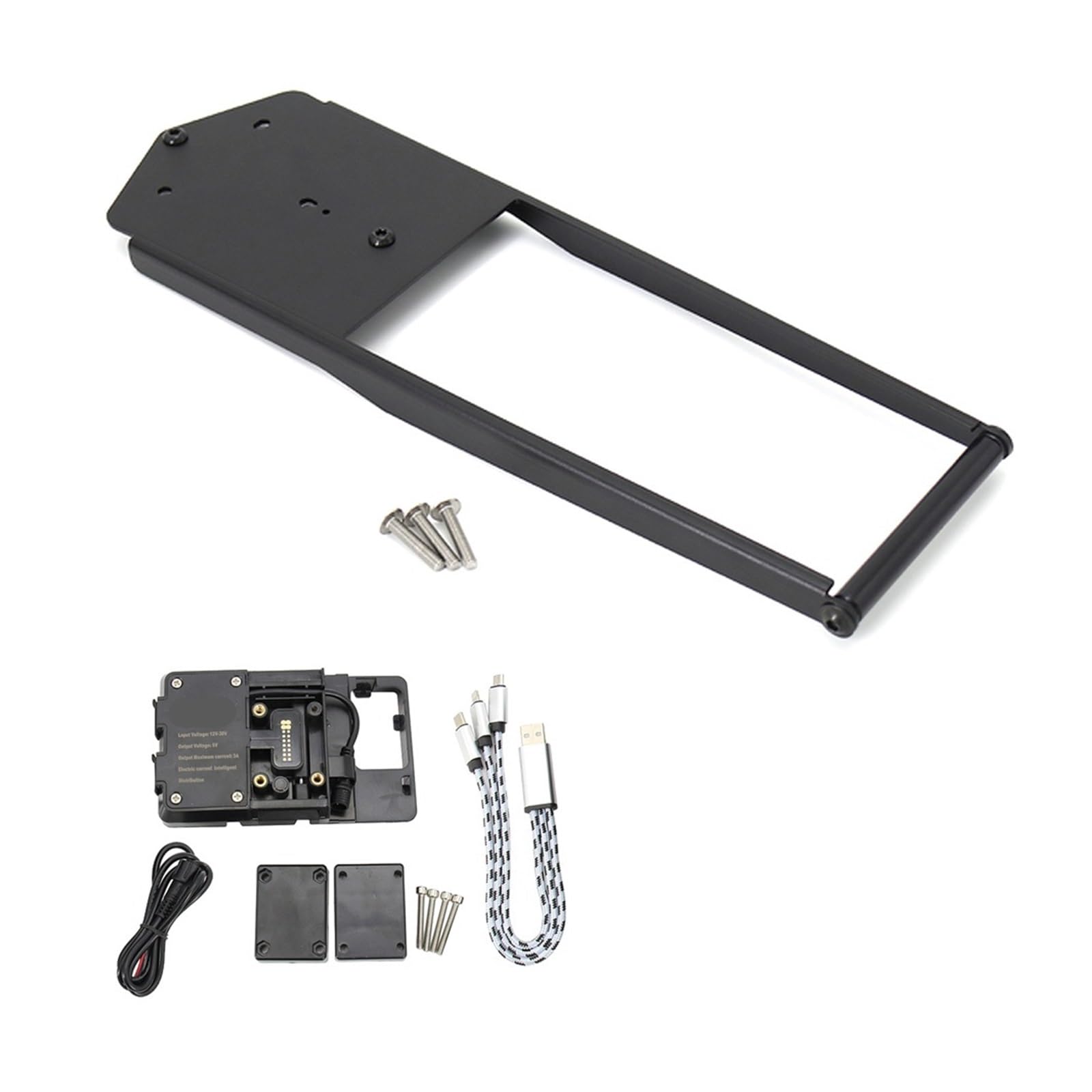 Support de téléphone Support De Navigation GPS Téléphone Et Chargeur USB Moto pour Yamaha pour Tracer 900 pour 9 GT 2021(12MM USB)