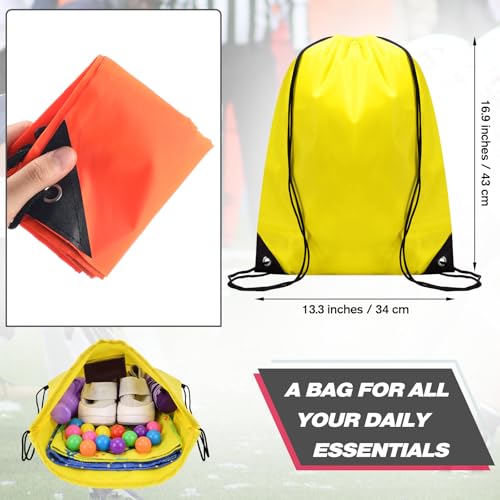Image of Shappy 300 Pcs Drawstring Backpack Bulk Sports Gym Cinch Bag Polyester String Bag for Men Women (15 Colors)