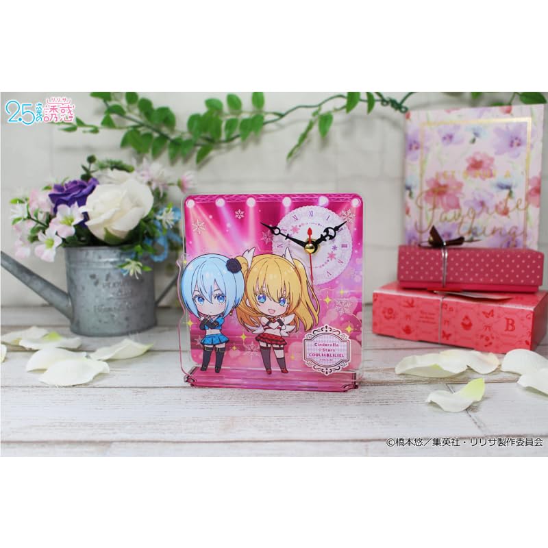 2.5D Anime Acrylic Mini Desk Clock