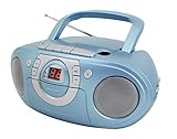 soundmaster cd player mit radio UKW/UKW-ST Radio; CD/CD-R/RW Soundmaster SCD5100BL Radio-Kassettenspieler mit CD-Spieler in blau