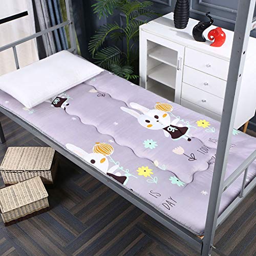 Plegable Tatami Futón, Colchón De La Cubierta,Estudiante Compartida Espesado Esponja Colchón, Almohada Litera Individual, Dormitorio Hogar De Cuatro Estaciones Mat ( Color : J , Size : 90x190cm )