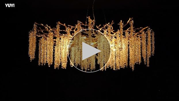 YUYI Modern Crystal Chandelier, 47.2
