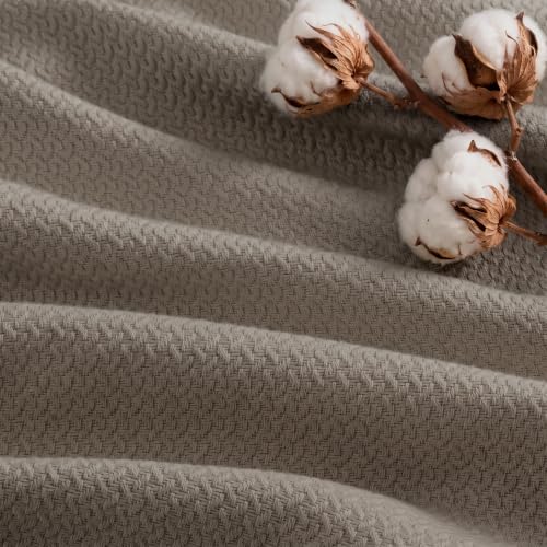 Image of Madison Park 100% Egyptian Cotton Full /Queen Bed Blanket for Summer, Grey
