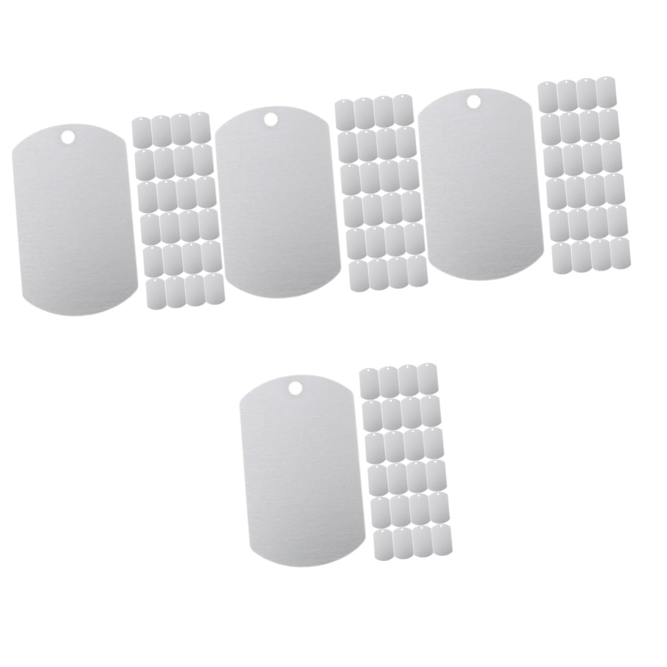 GANAZONO 100pièces Étiquettes Identité Aluminium pour Animaux De Compagnie Médailles Personnalisables pour Chiens Et Chats Étiquettes Vides pour Écouteurs De Bétail