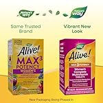 Nature's Way Alive! Max3 Potency Women's Complete Multivitamin, Supports Energy Metabolism, Heart & Bone Health*, with B-Vitamins Including Methylated B12 and Folate, 90 Tablets - Image 2