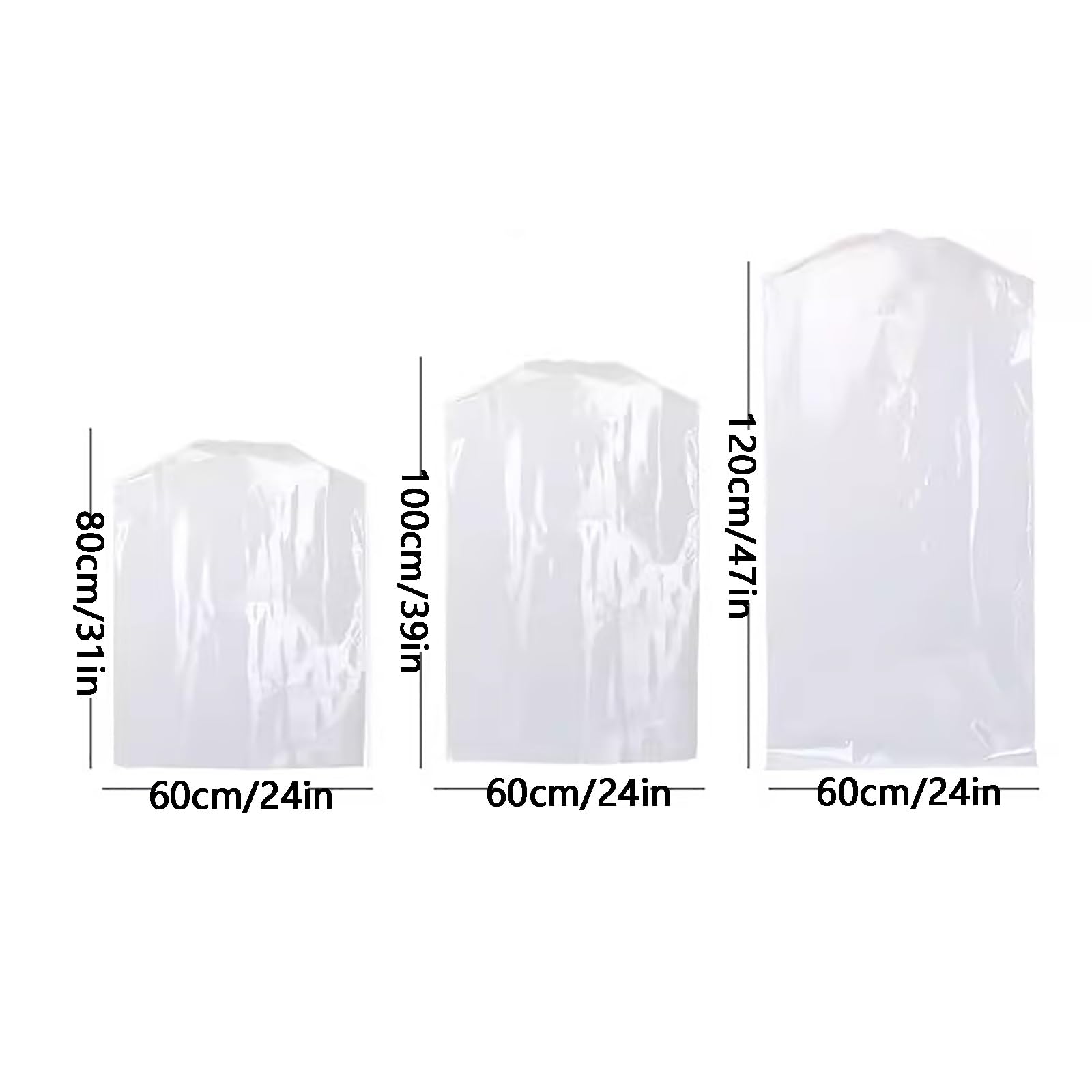 5 sztuk, półprzezroczysty pokrowiec na garnitur z włókniny(60*80cm/24*31in)