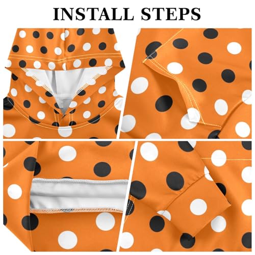 GAIGEO Navy Blue Polka Dots Kids & Toddler Sweatshirt, Hoodie for Kids, Kid Sweatshirt, Toddler Girl Sweatshirt Size 4T3