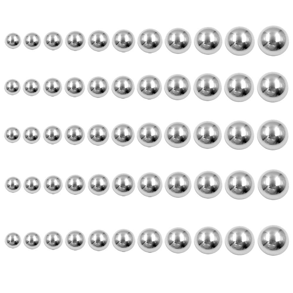 Metal Dome Cap Rivets Studs Round Rivet,Silver,7mm 100PCS