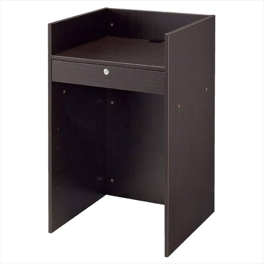 Amazon.co.jp: 木製レジ台 幅60×奥行60×高さ101.2cm ダーク Amazon.co.jp: 木製レジ台 幅60×奥行60×高さ101.2cm ダーク