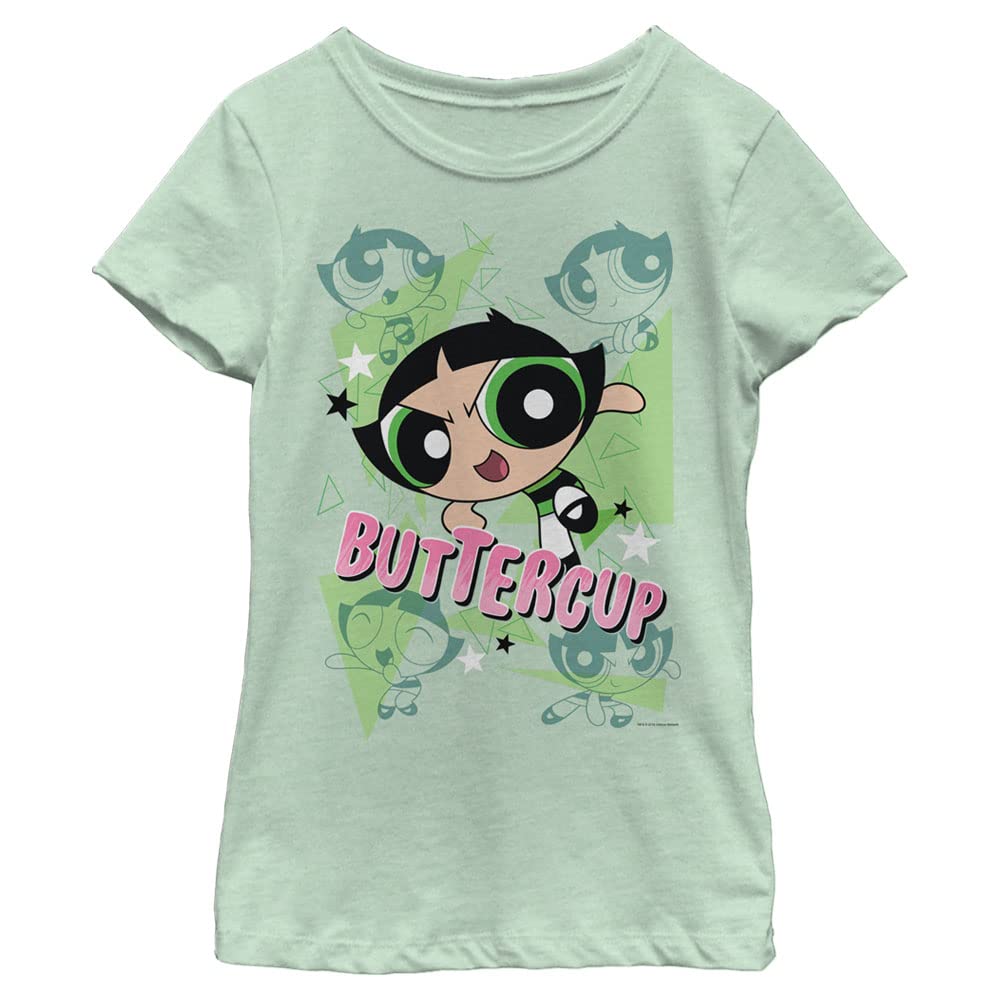 The Powerpuff Girls Buttercup Girls Graphic T Shirt - Green -