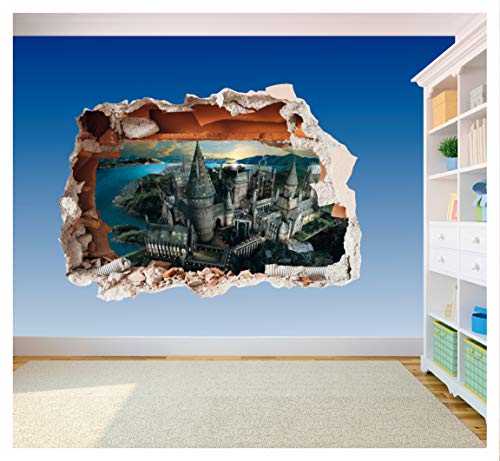 Hogwarts Castle Hole in Wall - Harry Potter 3D Art Printed Vinyl ...