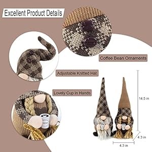 2pcscoffeegnomesplushornamentshandmadeswedishtomtegnomedollscoffeebartieredtrayfarmhousegnomenordichomedecorations Urban Country Home Decor 2 pcs coffee gnomes plush ornaments handmade swedish tomte gnome dolls coffee bar tiered tray farmhouse gnome nordic home decorations urban country home decor