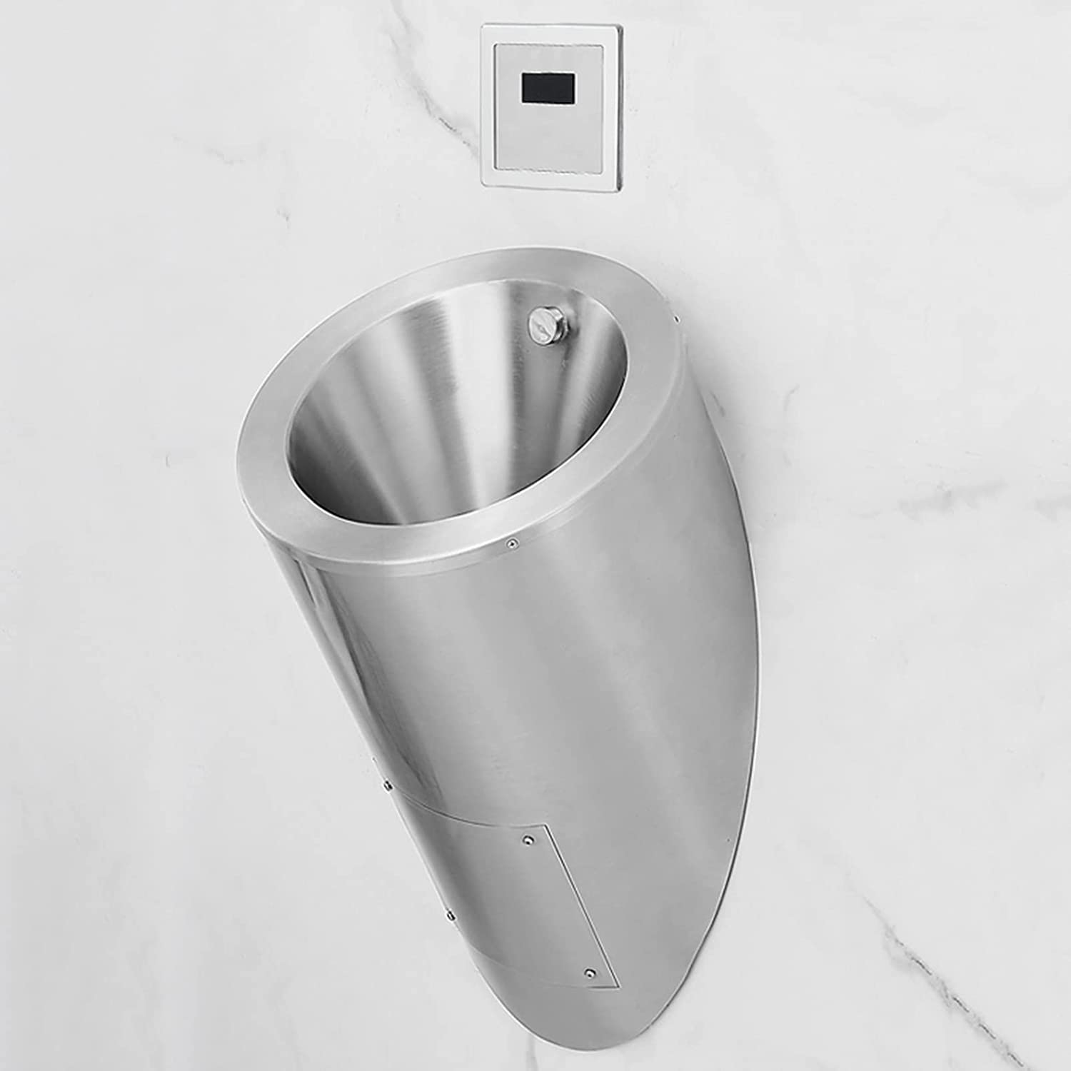 GTHTUHFD Auto-Sensing Urinal Men'S Toilet Wall-Mounted Urinal, High-Efficiency Flushing Urinal Kit For Household And Commercial Public Toilets, School Hotel Garage Upright To,Set B