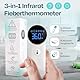 HIMMELSHAUCH MEDICAL Fieberthermometer Ohr & Stirn | 3 in 1 Messgerät | Ohrthermometer Babys Kinder & Erwachsene | Stirnthermometer kontaktlos | Digitales Fieber-Thermometer | Infrarot Fiebermesser