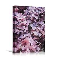 Canvas Wall Art Pink Petals Colorful Farmhouse/Country Floral Multicolor Patterns Photography - 12x18 inches