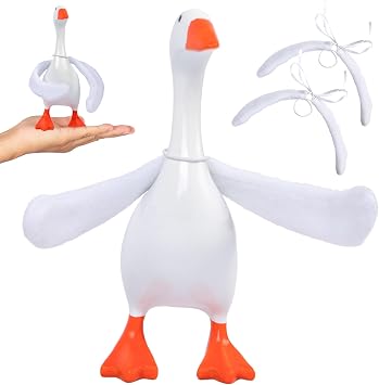 2 Pcs 7 Inch Desk Goose Wings Tabletop Goose Arms Mini Porch Goose Wings Desk Geese Outfits Desktop Geese Accessories for Table Decor