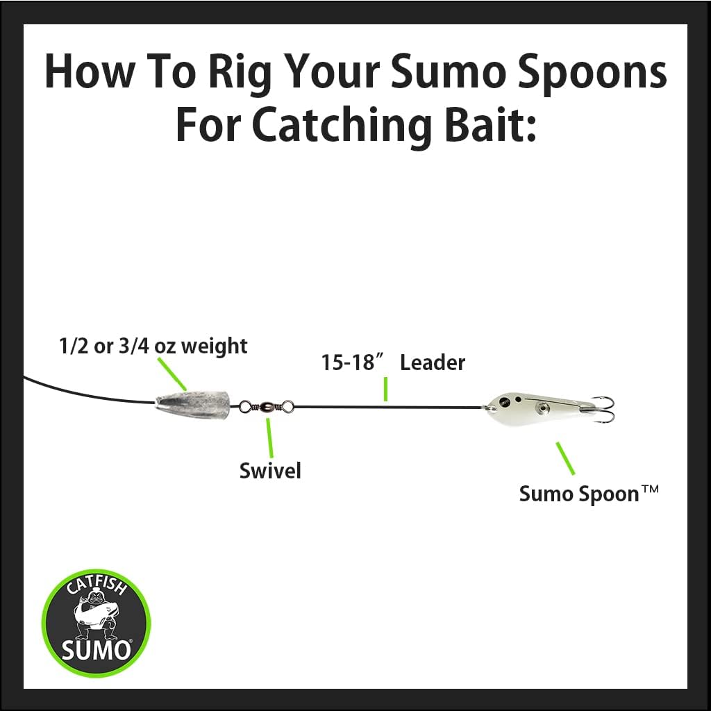 Catfish Sumo Sumo Spoon, 1 5/8 in, 2-Prong, White, photo 5 of 8