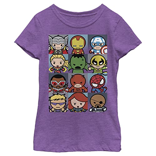 Marvel Girl's Kawaii Boxes T-Shirt