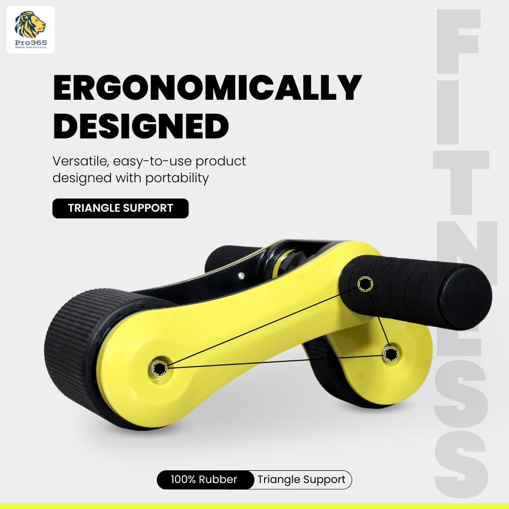 Buy Now Pro365 Premium Travel Abs Roller Gym Equipment Ab Wheel Anti