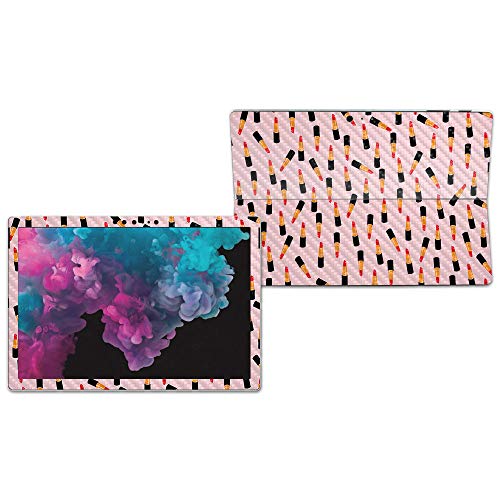 Image of MightySkins Carbon Fiber Skin for Microsoft Surface Pro 6 - Lipstick Pattern | Protective, Durable Textured Carbon Fiber Finish | Easy to Apply, Remove, and Change Styles | Made in The USA