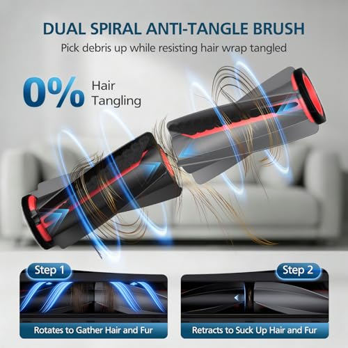 Image of E25 E28 Accessories for eufy E25 / E28 Robot Vacuum | Replacement Parts: Dual Main Roller Brushes, 2*Mopping Rollers, 6*Side Brushes, 4*HEPA Filters, 6*Dust Bags, 1*Cleaning Tool