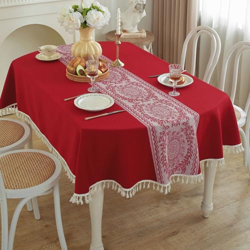 Nappe de table rectangulaire lavable pour sublimer vos dîners