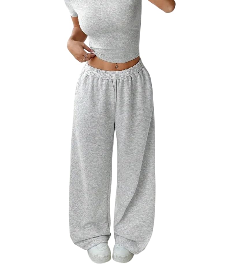 dockstreet Straight Wide fit Long Length Open Bottom Jogger for Women/Trending Multi Pocket Style, Relaxed Casual Pants for Women-picture-46