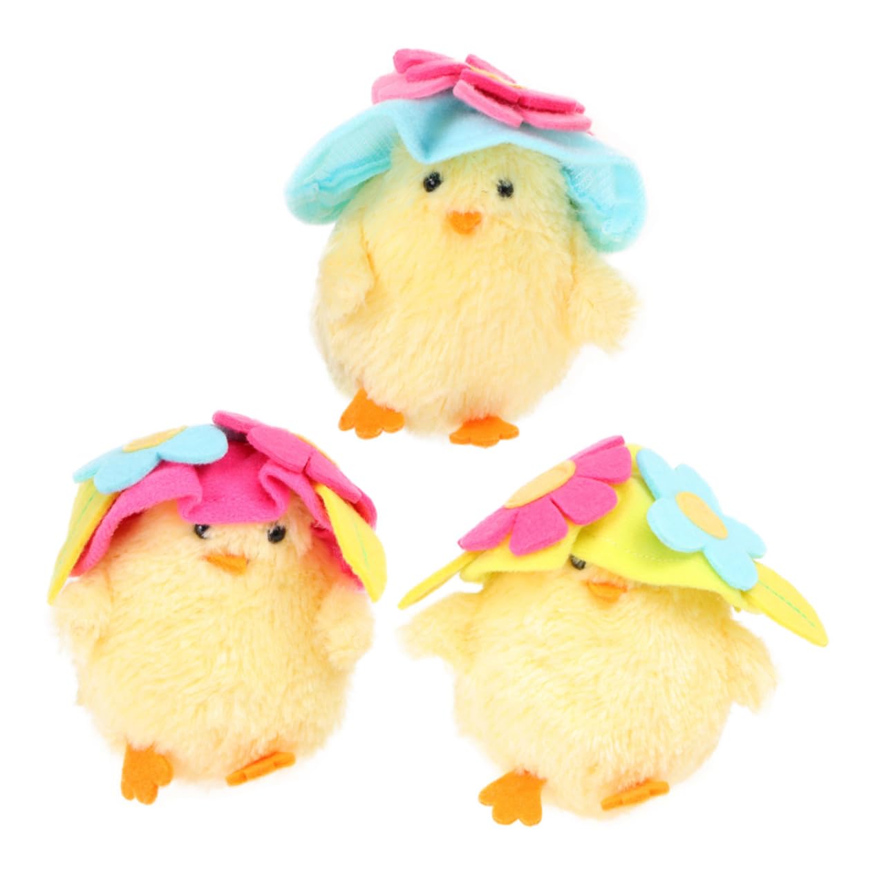 OUNONA 3pezzi Bambola Di Pasqua Forma Di Pollo Bambola Di Pasqua Creativa Forma Di Fiore