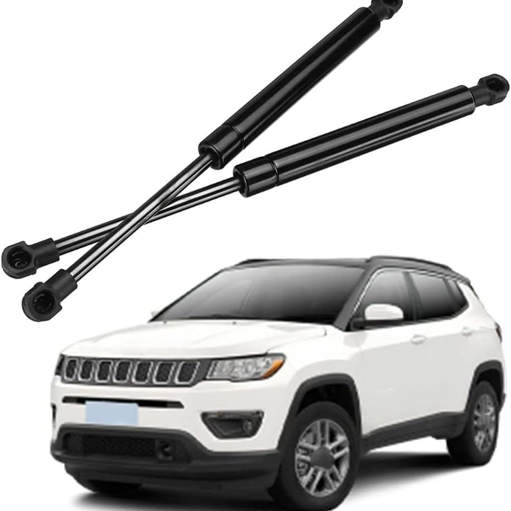 2 Pezzi Molle a Gas per Bagagliaio Auto per Jeep Compass 2007-2011 2012 2013 2014 2015 2016 Baule Supporto Sollevamento Portellone Ammortizzatori Cofano Posteriore Accessori