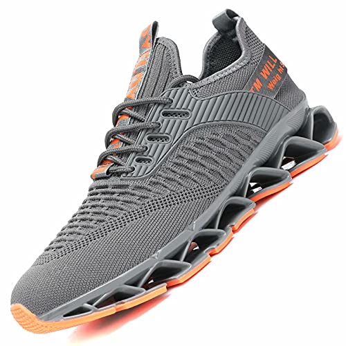 Image of Chopben Men's Running Shoes Blade Non Slip Fashion Sneakers Breathable Mesh Soft Sole Casual Athletic Walking Shoes