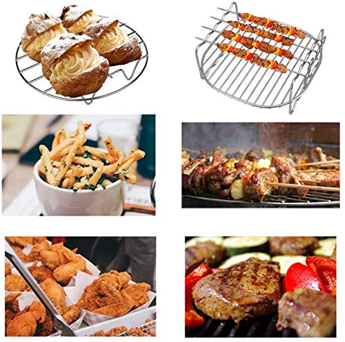 Griglia Per Friggitrice Ad Aria In Acciaio Inox - Accessorio Multiuso Per Forno E Microonde - Foto 5