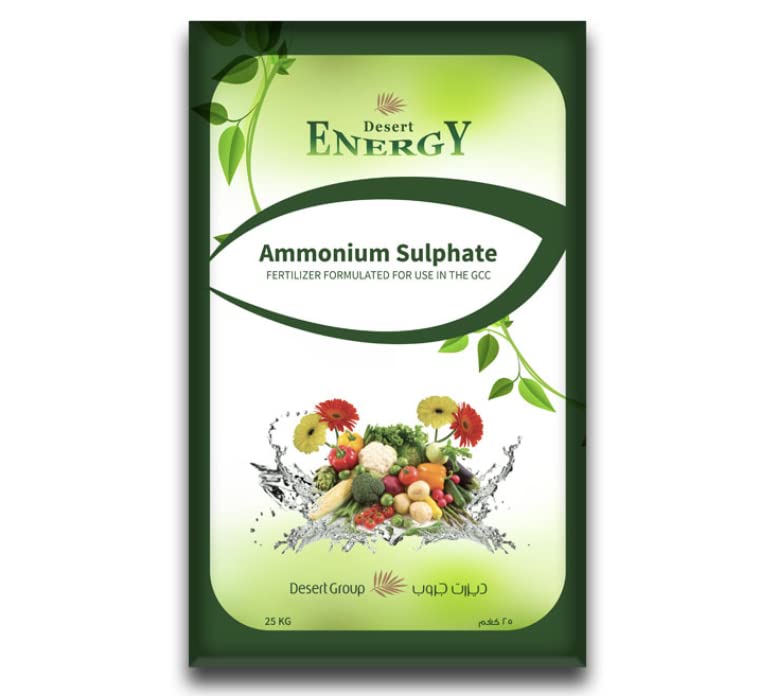 Desert Energy Ammonium Sulphate Fertilizer Formulated For Use In the GCC "Garden Care" (1Kg)
