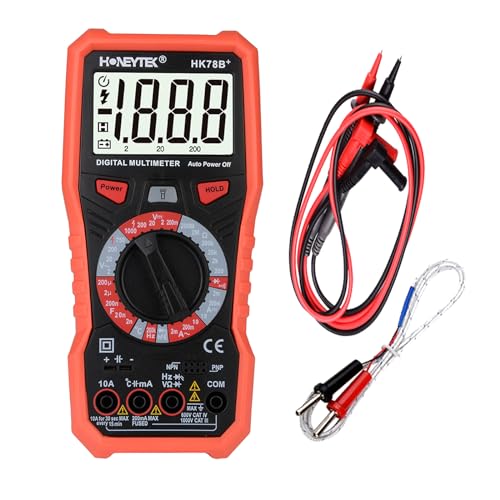 Image of Ture RMS Digital Multimeter Electric Multimeter for Accurately Measuring Voltage Current Resistance Capacitance Temperature