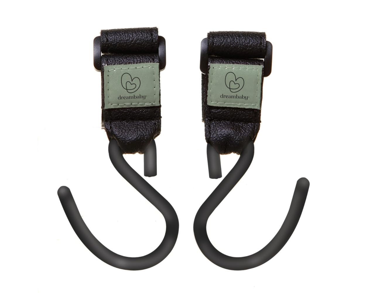 Dreambaby wózek Buddy® EZY-Fit haki do wózka dziecięcego - 2 sztuki (czarne)