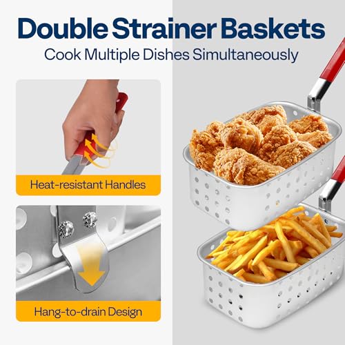 VIVOHOME-Double-Deep-Fryer-with-2-Baskets-and-54000-BTU-Cast-Iron-Burner-Stand
