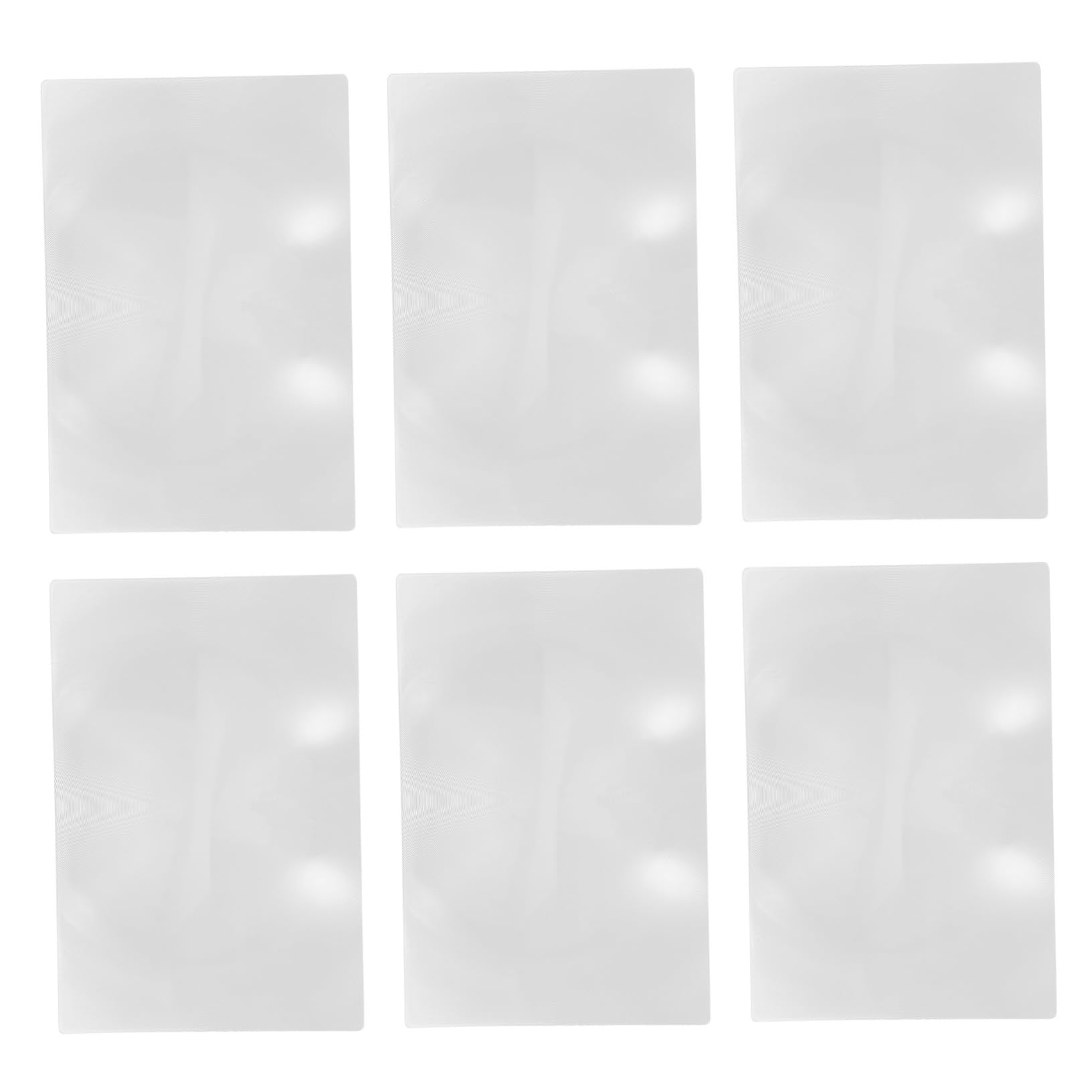 Loupe de lecture plate x6 en lentille optique marque-page pour petits caractères
