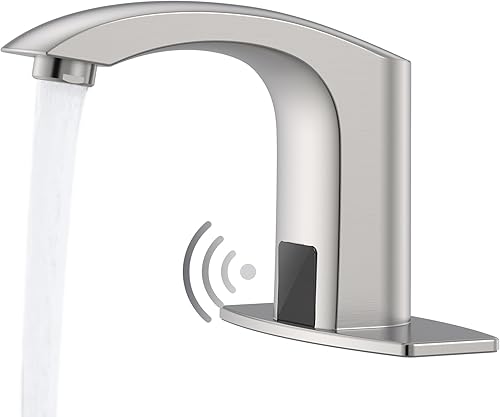 Llave del agua del cuarto de baño, automática de Greenspring. único diseñador de llave mezcladora de monomando para fregadero con acabado en cromo