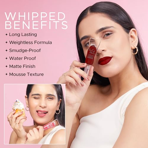 Image of Hilary Rhoda Touch Of Mousse Lipstick | Matte Finish & Long Lasting | Infused with Vitamin E | Weightless & Mousse Finish | Smudge & Waterproof | Vegan - 5ml (Wild Wine - Shade 10)