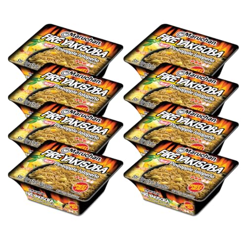 Image of Maruchan Yakisoba Fire Pineapple Jalapeno, Japanese Instant Ramen Noodles, 3.89 Oz, 8 Count