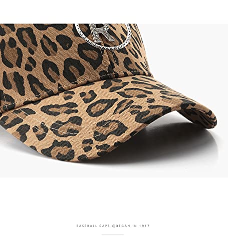 Gorra básica con estampado de leopardo para mujer miniatura 6