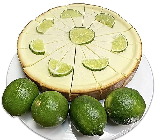 Andy Anand Sugar Free Exquisite Key Lime Cheesecake: A Taste of Heaven, No-Sugar-Added, No Preservatives, Fresh, Decadent, Diabetic Friendly Delight Made with Real California Cream Cheese (2 lb)