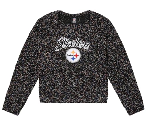 FOCO NFL Womens Comfy Sweater Sweatshirt (US Alpha Small Regular Regular Pittsburgh Steelers)