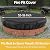 Outdoor Built In Fire Pit Cover for In-Ground Waterproof Heavy Duty 600D Oxford 52-56 Inch Large Round Built In Stone Fire Pit Cover