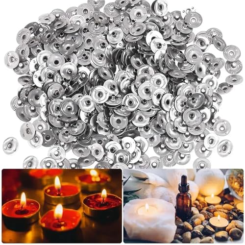 Candle Wick Tabs Mechas Metálicas 1000 Piezas 12.5-20mm miniatura 4