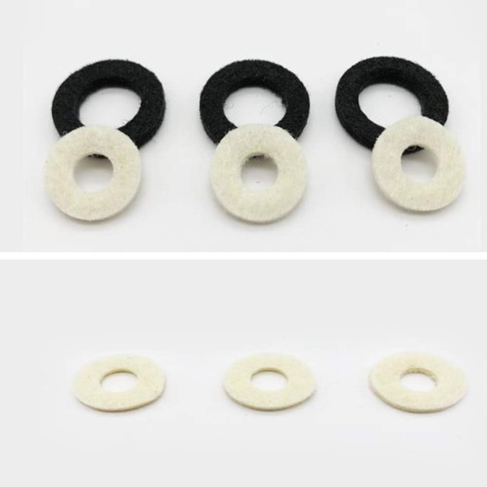 20 Pcs Trumpet Valve Felt Pads Trumpet Felt Cushion White Valve Top Cap