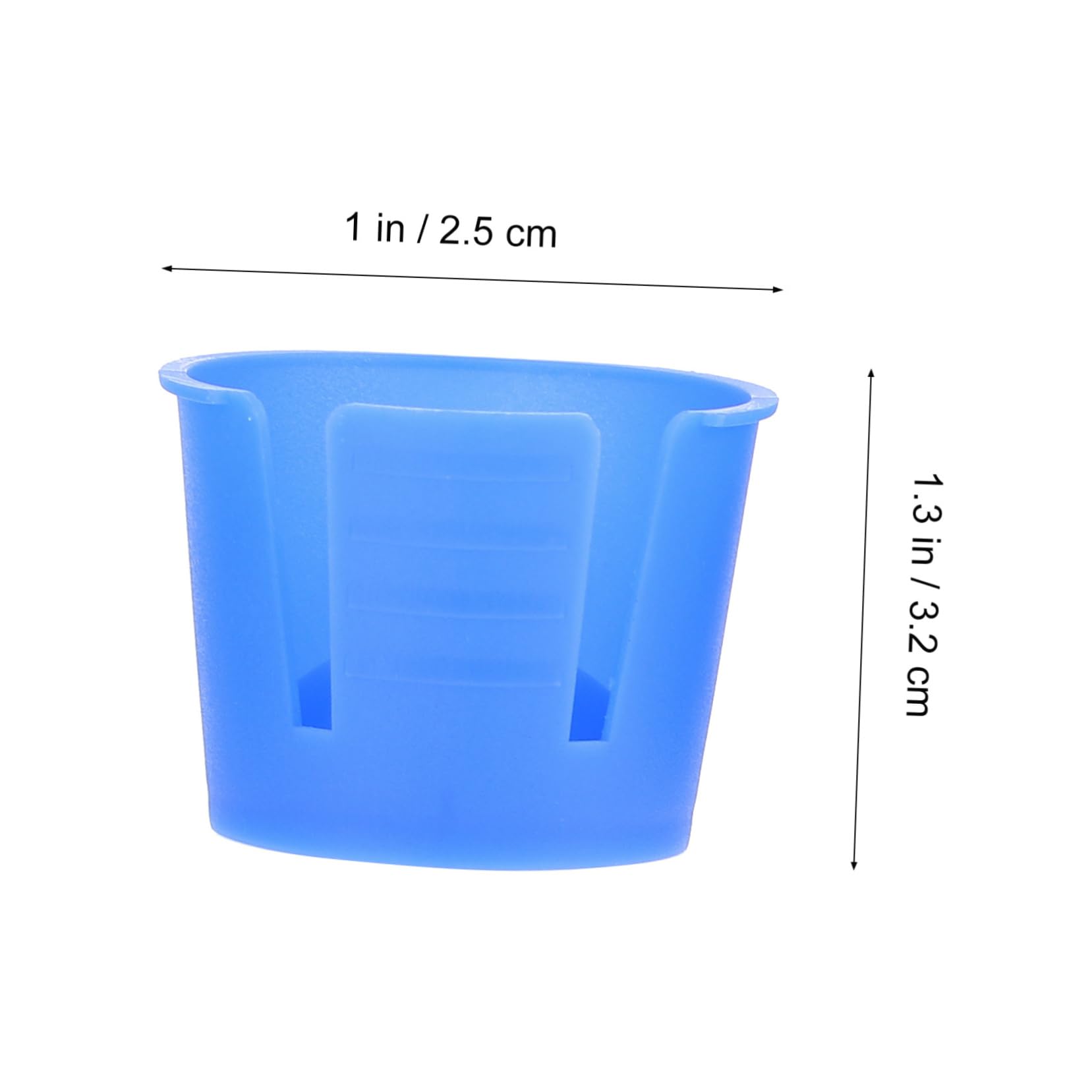 Cabilock 50pcs Plastic Dappen Dishes Dentist Mixing Plaster Bowl Mixing Bowl Plastic Dappen Dish Cup Dentist Tool Supplies Blue