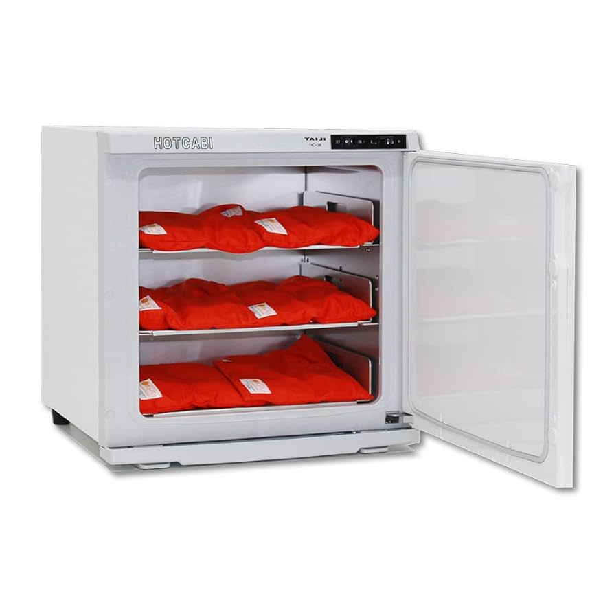 トルマリンホットパック12個　専用ウォーマー&amp;タイマーセット S-01 トルマリンウォーマー ホットパックセット 1セット タオ