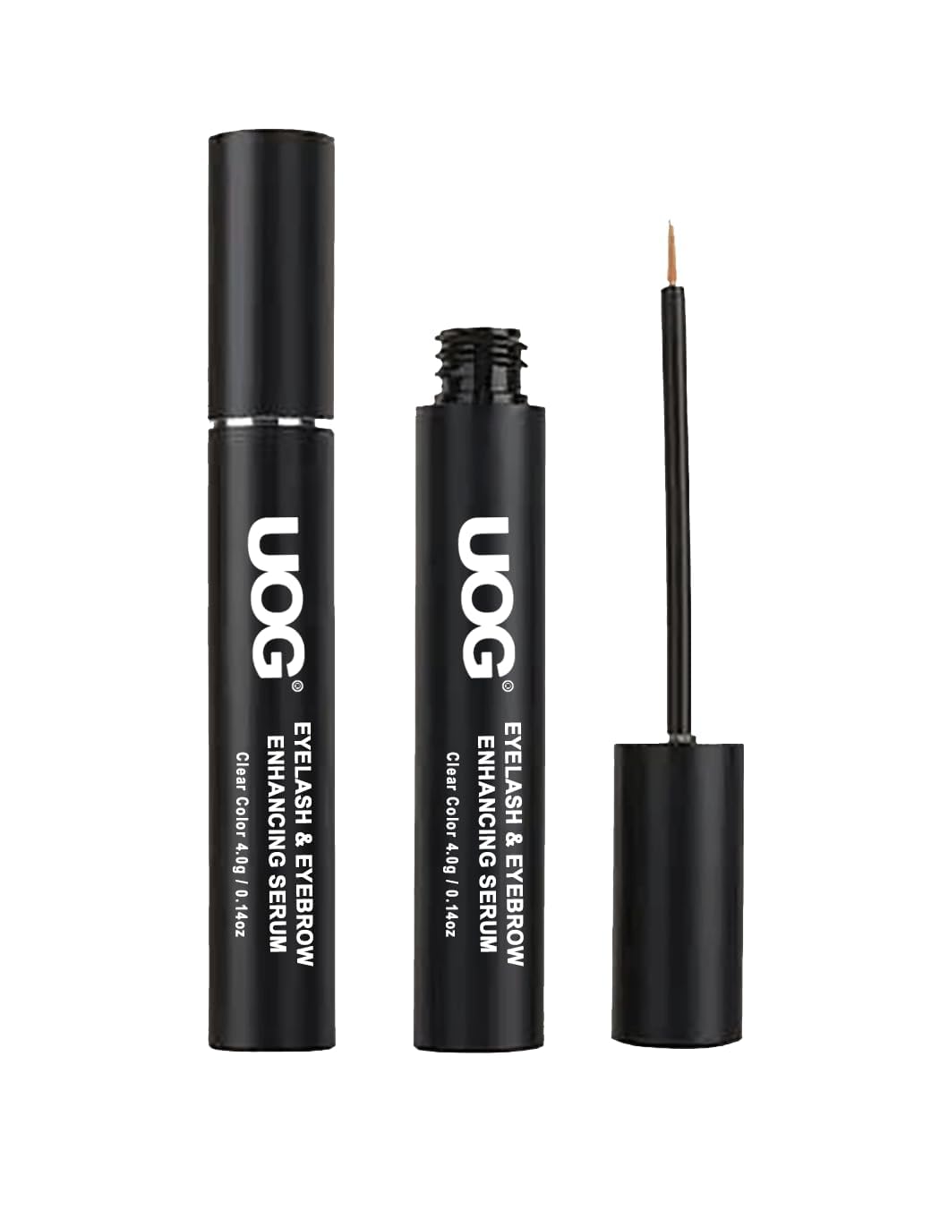 UOG Eyelash Enhancing Serum Complex. Advanced Eyelash Conditioner. Allergy Free. Longer, Stronger. Cruelty-Free. Thicker & more Defined-looking lashes. Any Skin Types, 6-month Supply (4mL)
